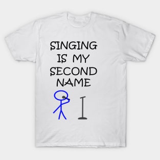 Stick Figure Singing T-Shirt